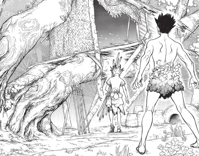Dr. Stone Manga chapter 1 scene 1